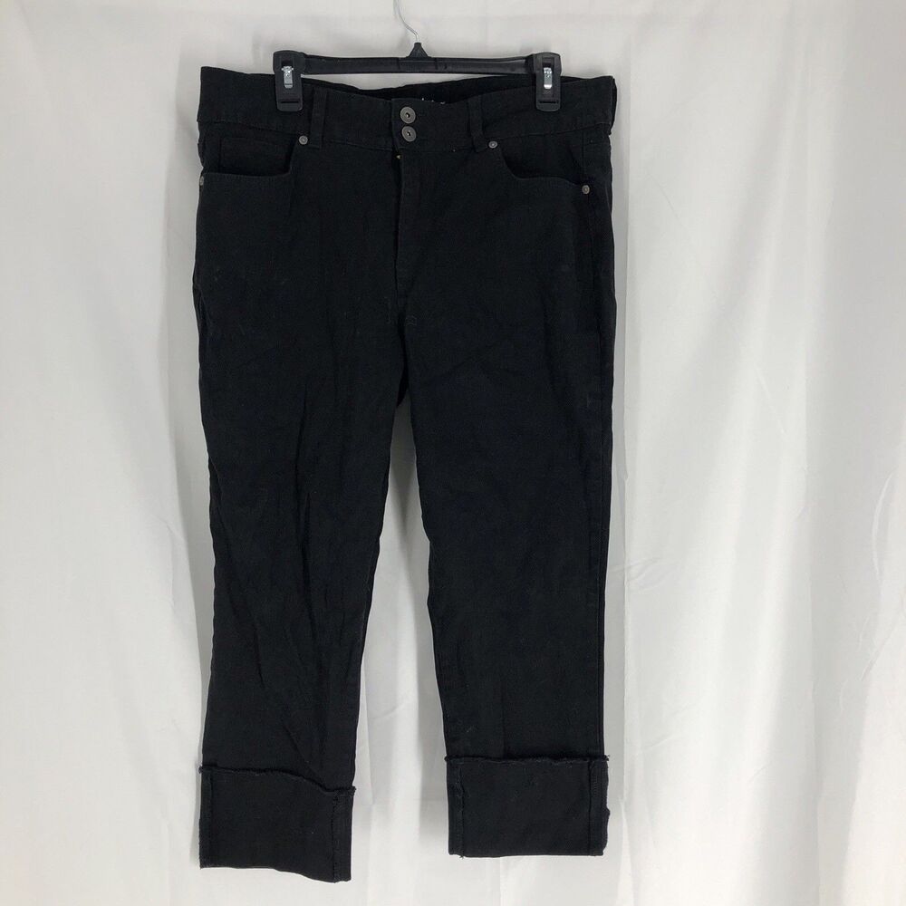 Style&co Cropped Pants Capri Black Size 16